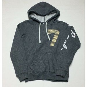 American Eagle Womens Popover Fleece Hoodie Sweatshirt Size XS Gray 7